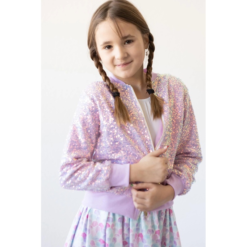 Mila & Rose Sequin Jacket - Lavender