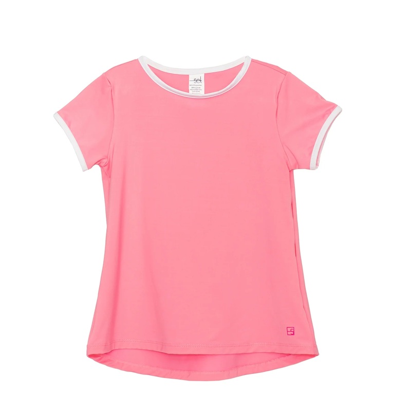 Set Athleisure Bridget Basic Tee - Pink/White