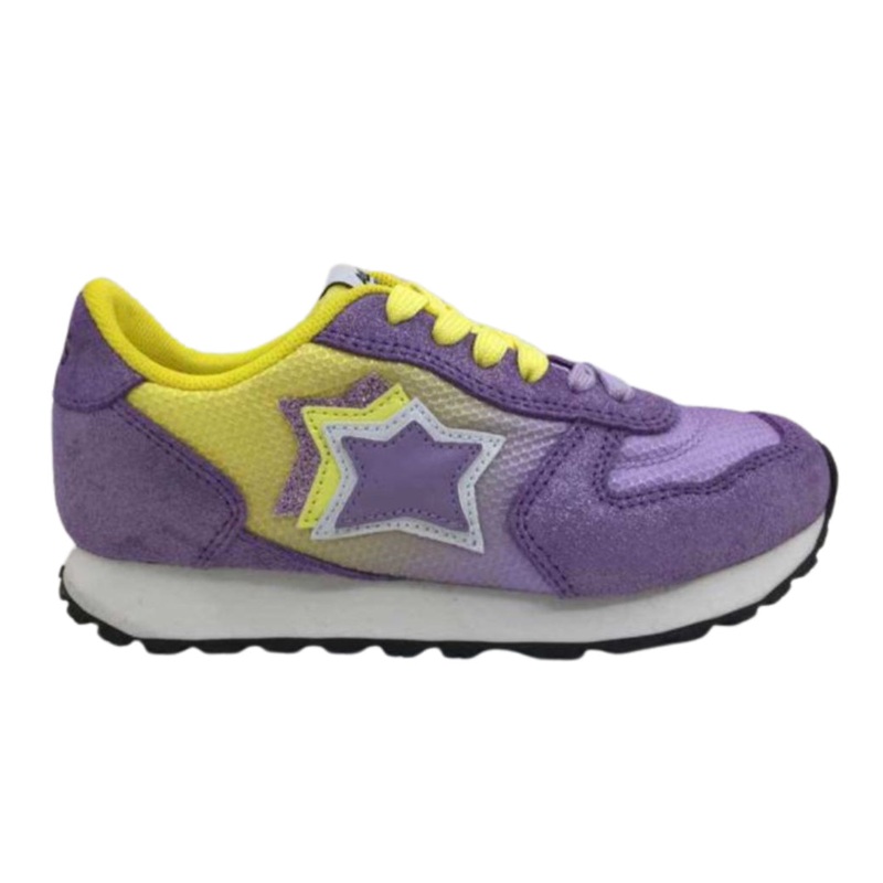 Atlantic Stars Purple & Gold Glitter Star Sneakers
