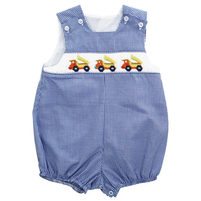 Bailey Boys Smocked Dump Truck Bubble