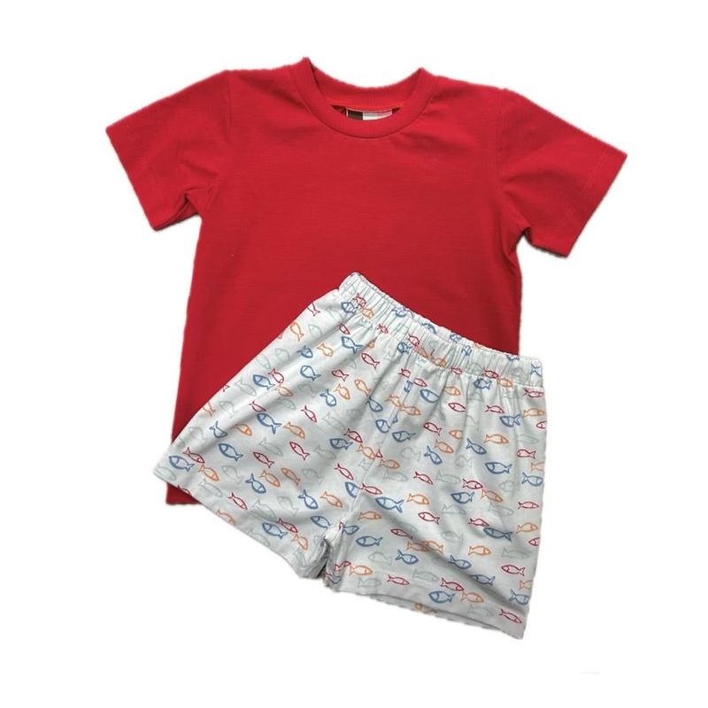 Banana Split Fish Frenzy 2Pc Short Set