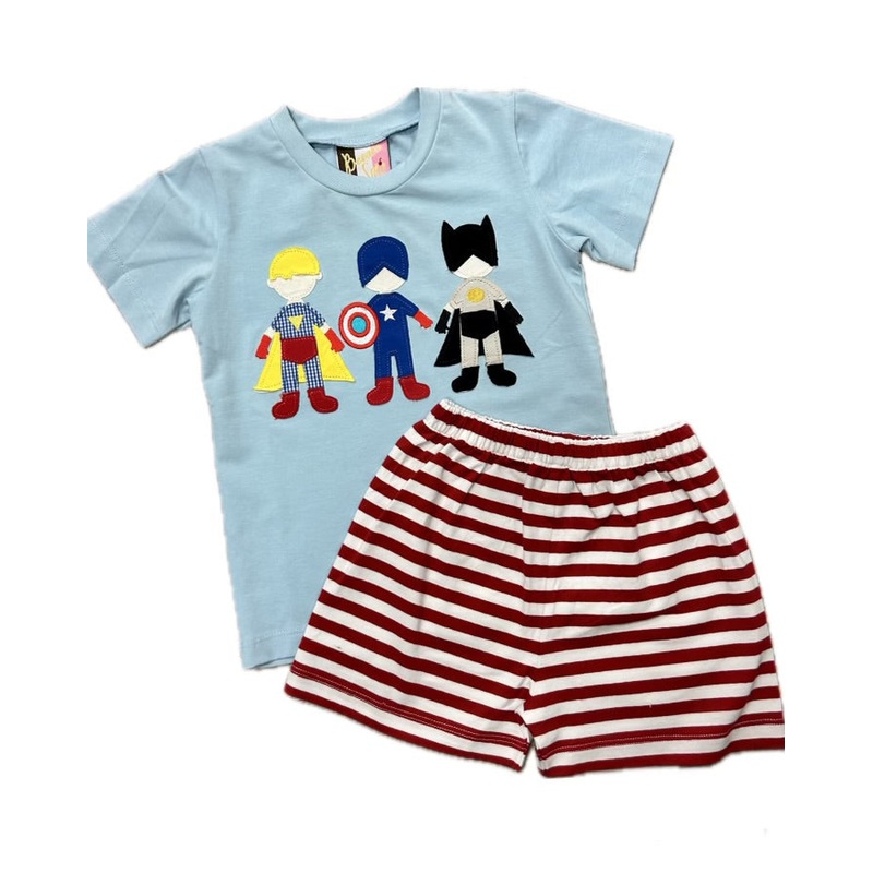 Banana Split Superhero 2Pc Short Set