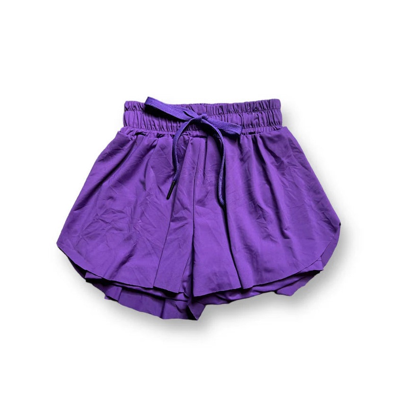 Belle Cher Butterfly Shorts  - Purple