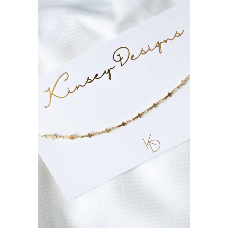 Kinsey Designs Gold Filled Trinitee Cross Necklace
