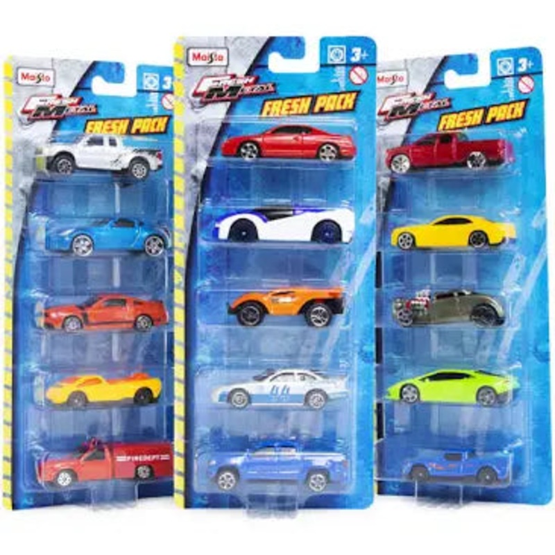 Maisto Fresh Metal 5Pk Diecast Cars