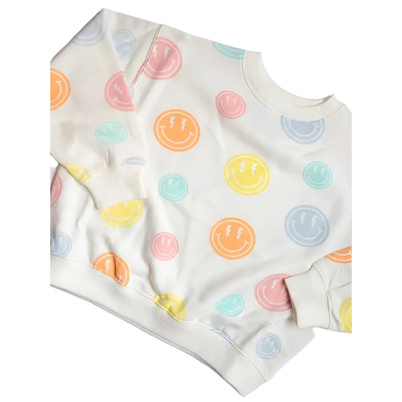 XOXO by Magpies All Over Rainbow Smiles Pullover