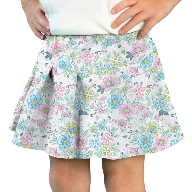 Azarhia Athleisure Dainty Flowers Tennis Skirt