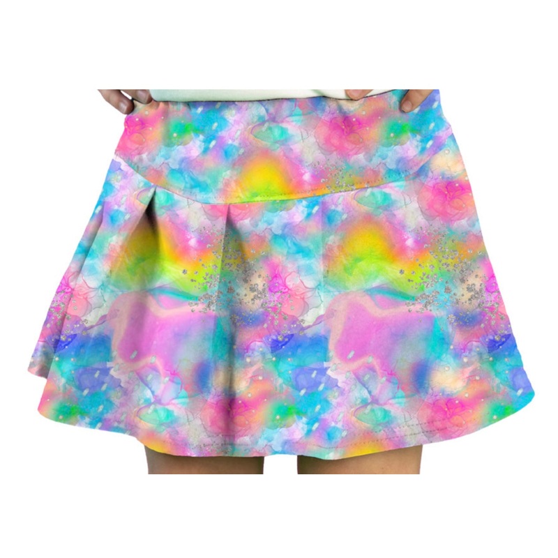 Azarhia Athleisure Electric Water Tennis Skirt