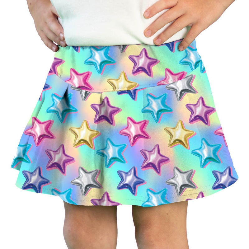 Azarhia Athleisure Metallic Stars Tennis Skirt