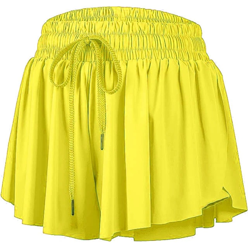 Azarhia Butterfly Shorts - Neon Yellow