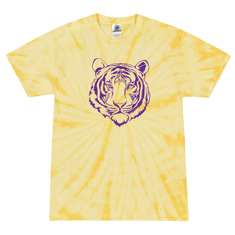 Azarhia Tiger Yellow Tie Dye T-Shirt