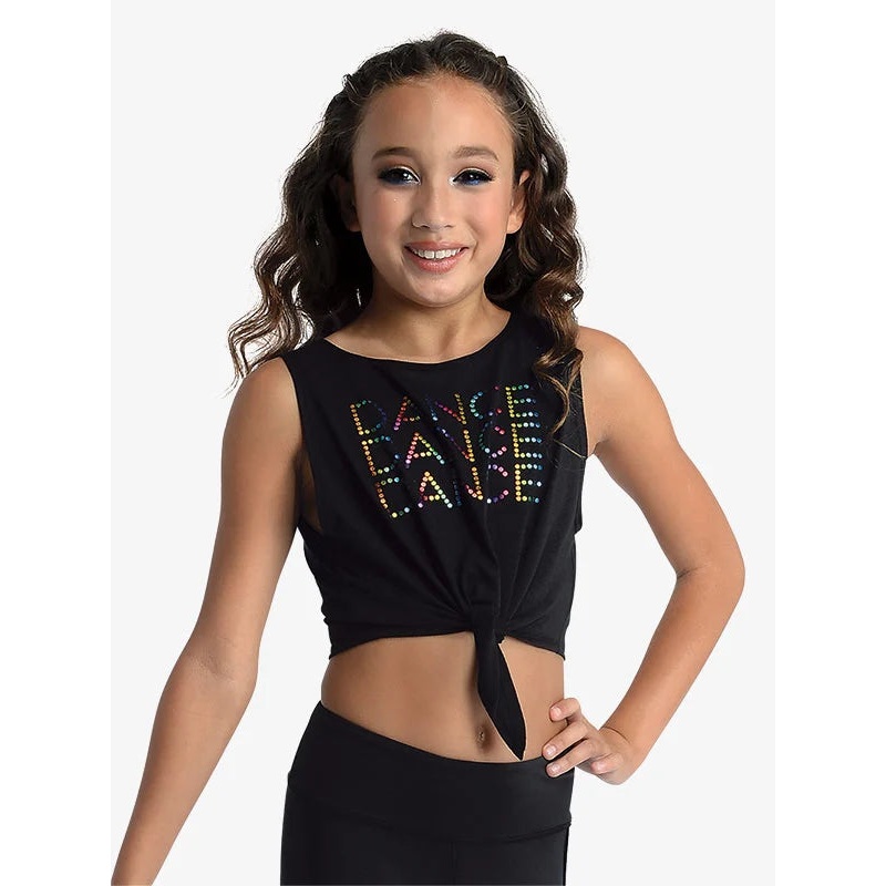 Dance Dance Dance Knotted Tank Top