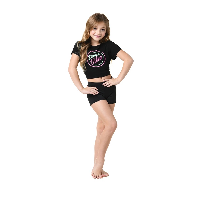 Dance Vibes Black Cap Sleeve Tie Back Top