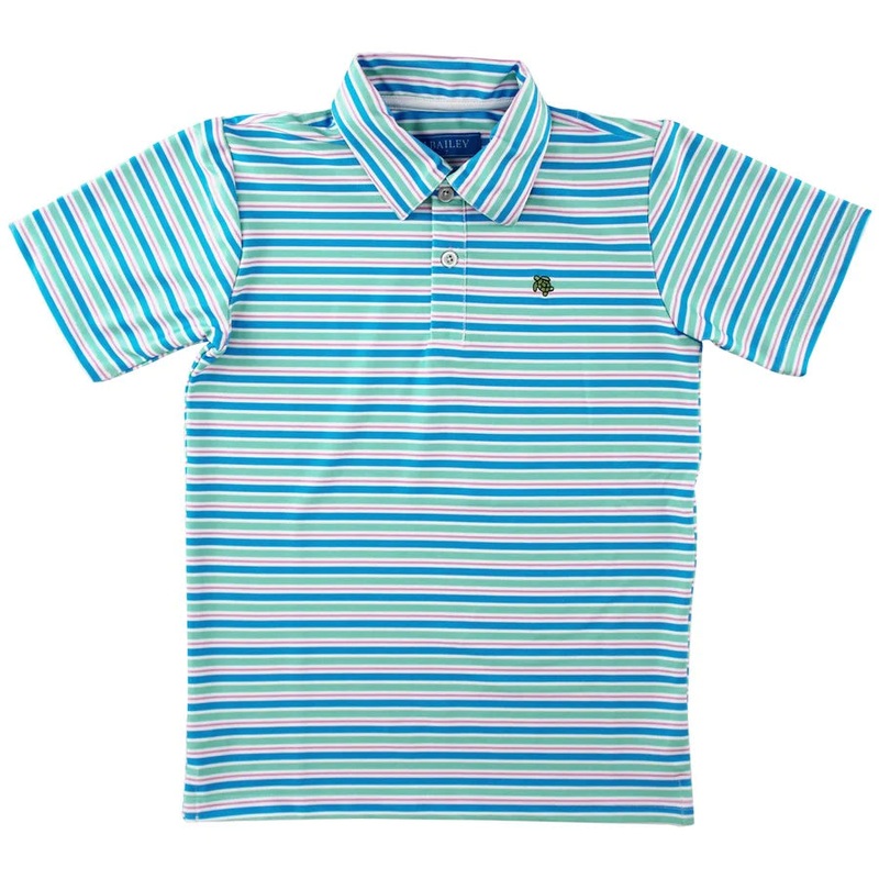 J. Bailey Henry S/S Performance Polo Shirt - Paradise