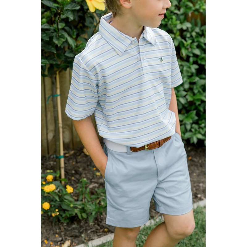 J. Bailey Henry S/S Performance Polo Shirt - Placid