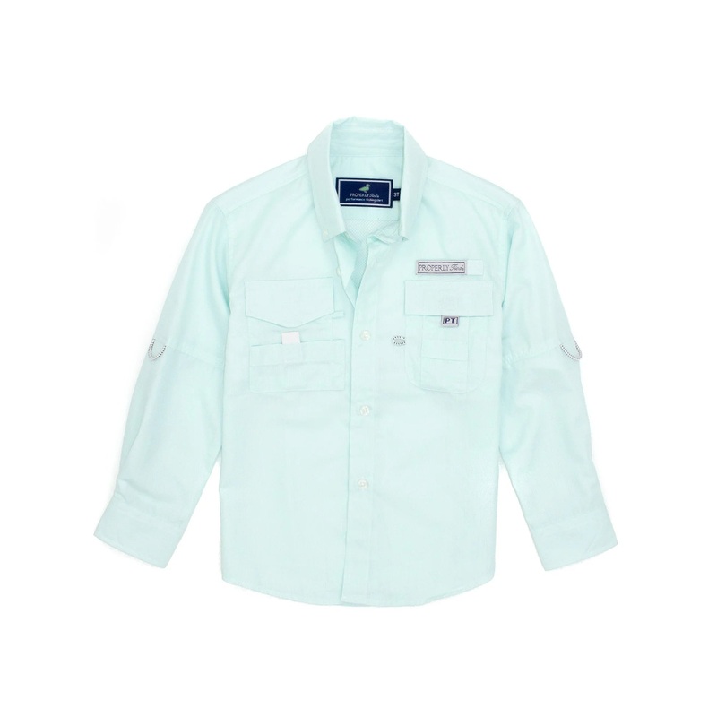 Properly Tied L/S Sportsman Performance Shirt - Seafoam