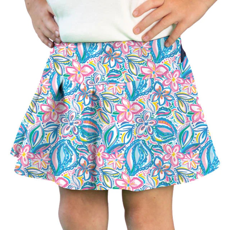 Azarhia Athleisure Spring Blooms Tennis Skirt