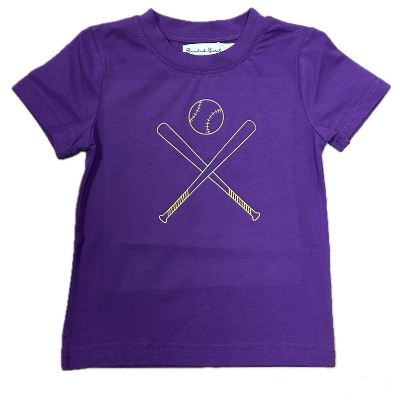 Blended Spirit Purple & Gold Baseball Bat S/S Tee