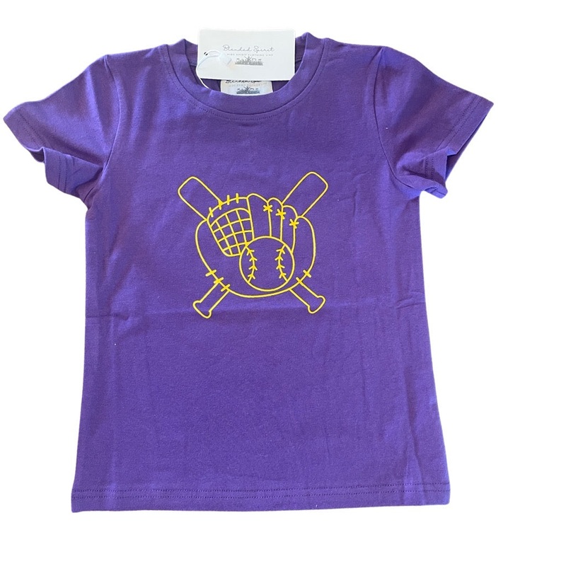 Blended Spirit Purple & Gold Baseball S/S Tee