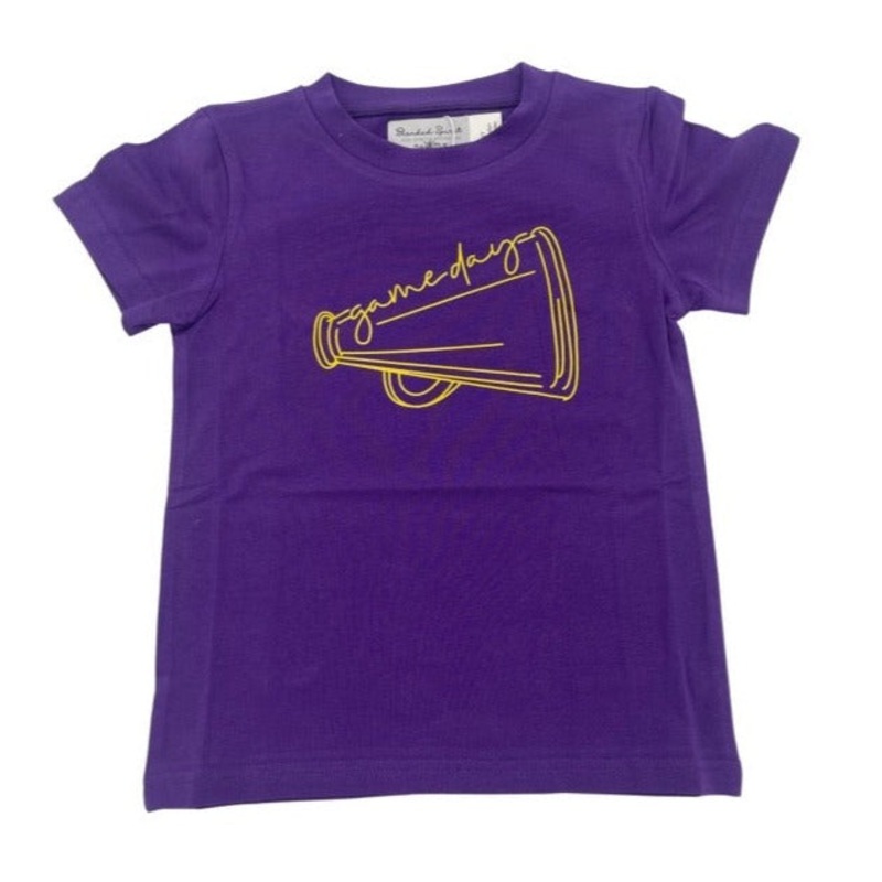 Blended Spirit Purple & Gold Gameday S/S Tee - Megaphone