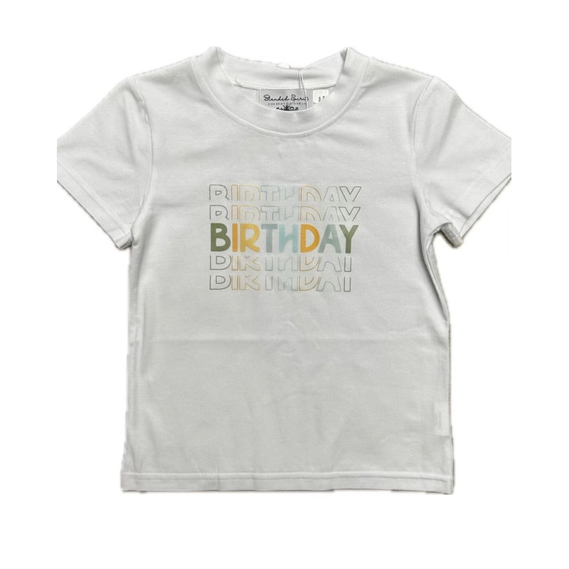 Blended Spirit White Happy Birthday Tee - BOY
