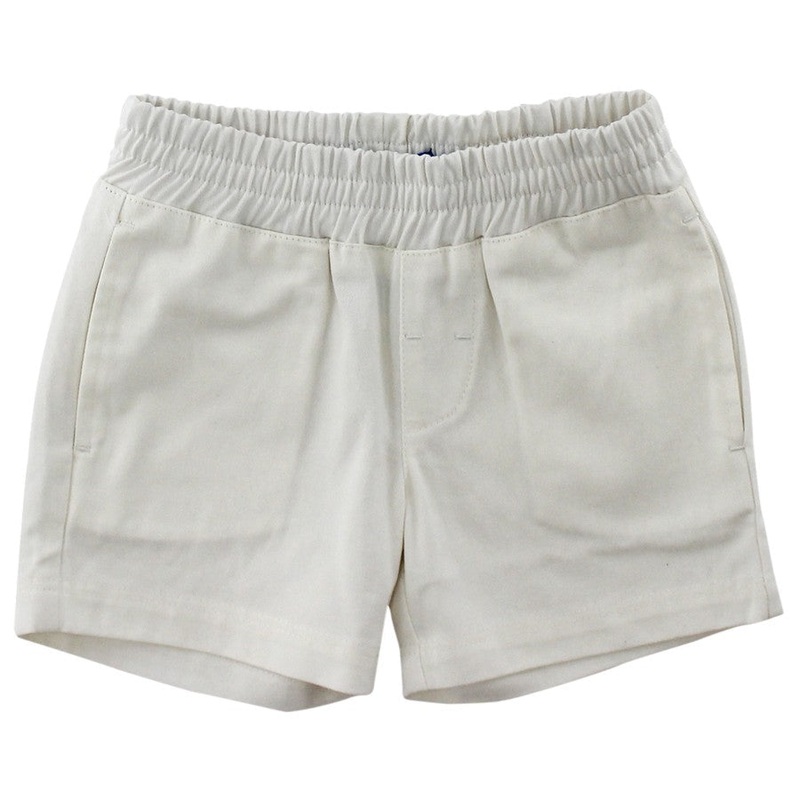 J Bailey Elastic Waist Pull-On Khaki Twill Shorts