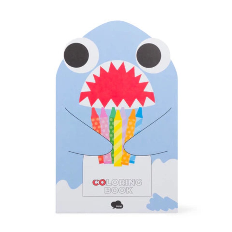Jaw-Some Shark Coloring Book with Stickers