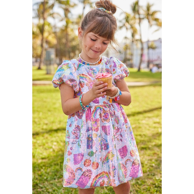 Lola and the Boys Summertime Fun Sequin Dress