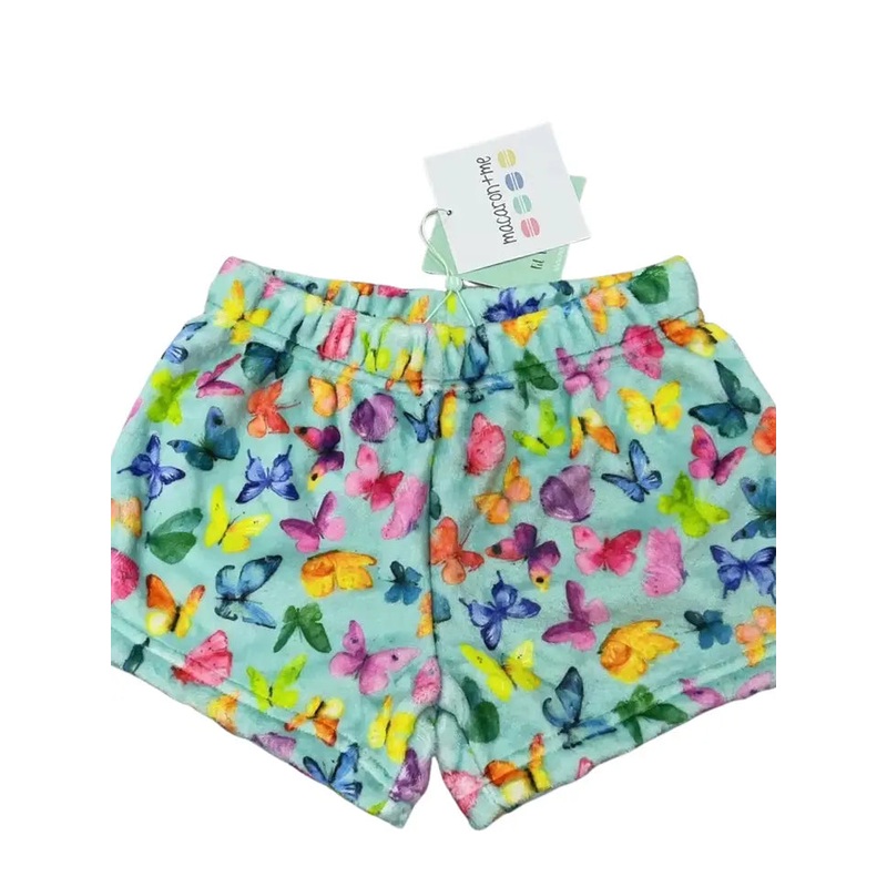 Macaron + Me Butterflies Plush Shorts