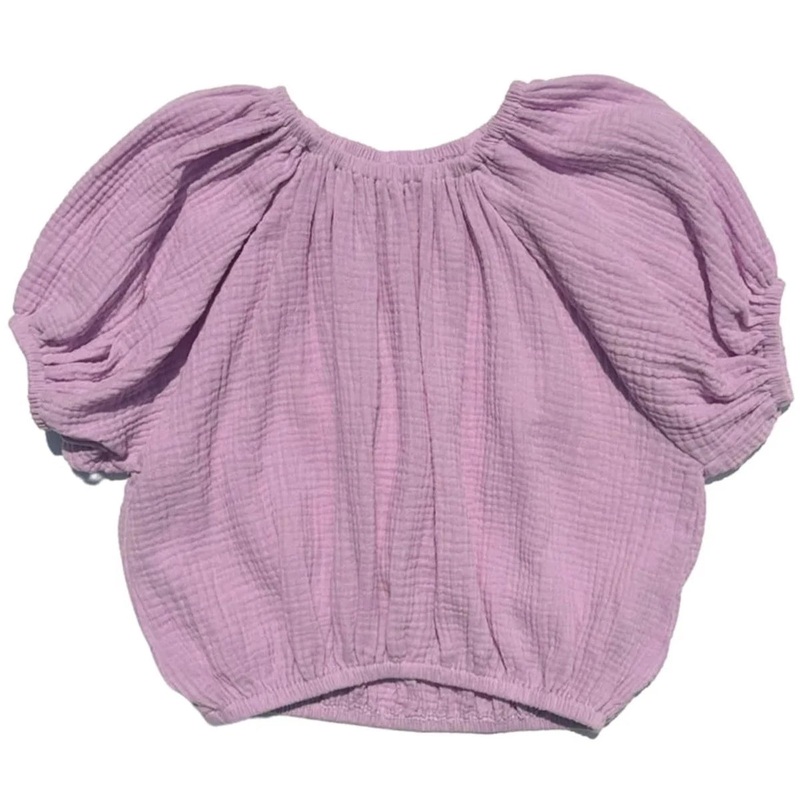 Pleat Collection Alexis Top - Orchid Gauze