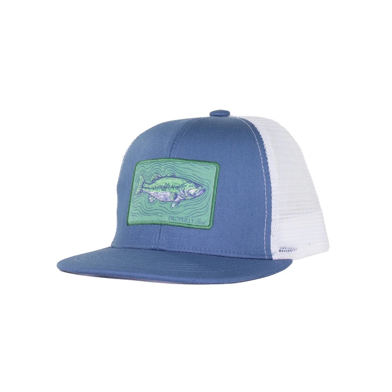 Properly Tied Boys Trucker Hat - Spotted Bass