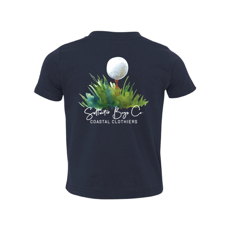 Saltwater Boys Co S/S Tee Shirt - Golf Tee on Navy