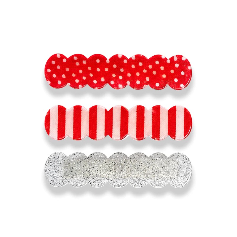 Acrylic Hair Clips - Three Clips (Assorted)
