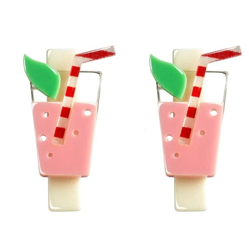 Acrylic Hair Clips - Tropical Juice