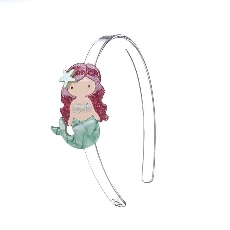 Acrylic Headband - Pearlized Mermaid