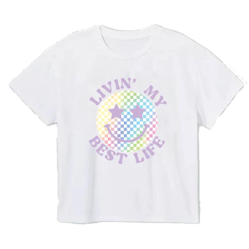 Azarhia Boxy Tee - Livin' My Best Life