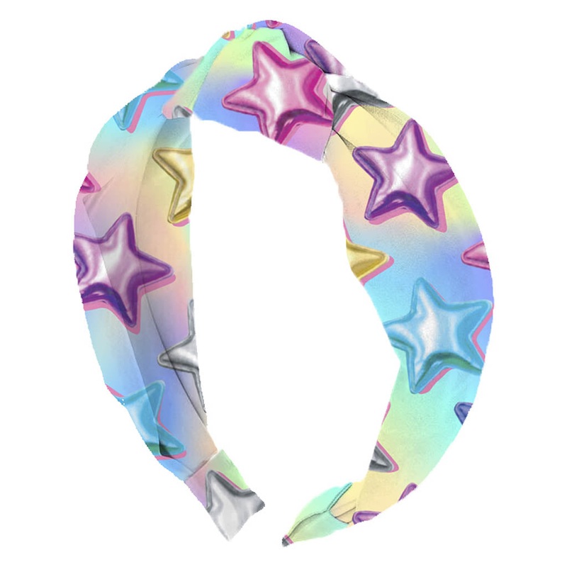 Azarhia Knotted Headband - Metallic Stars