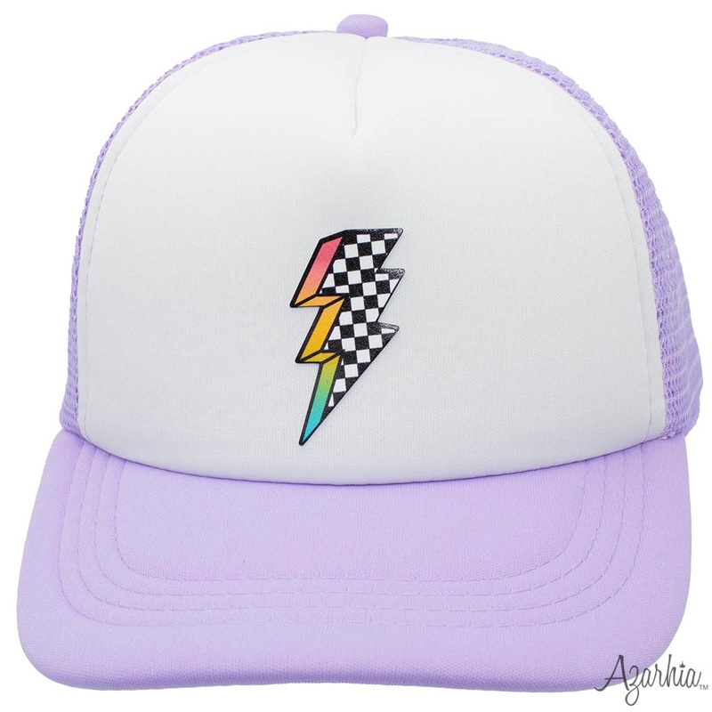 Azarhia Lightning Bolt Trucker on Lavender