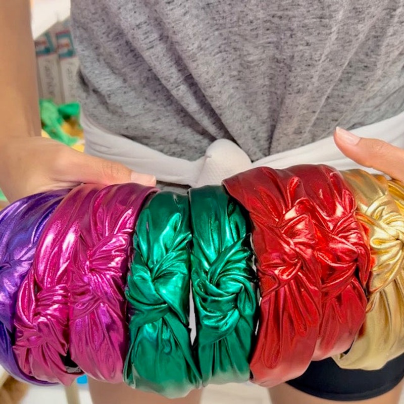 Azarhia Metallic Knotted Headband
