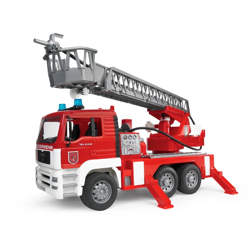 Bruder MAN TGA Fire Engine w/ Ladder Water Pump & Light/Sound Module