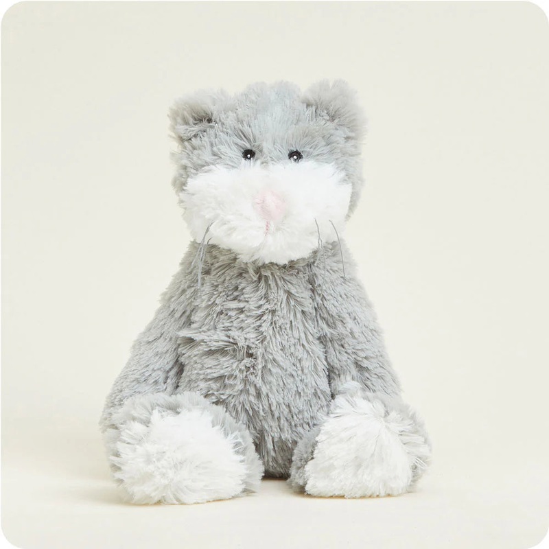 Gray Cat - Warmies 13" Microwaveable Plush Animal Lavender Scented