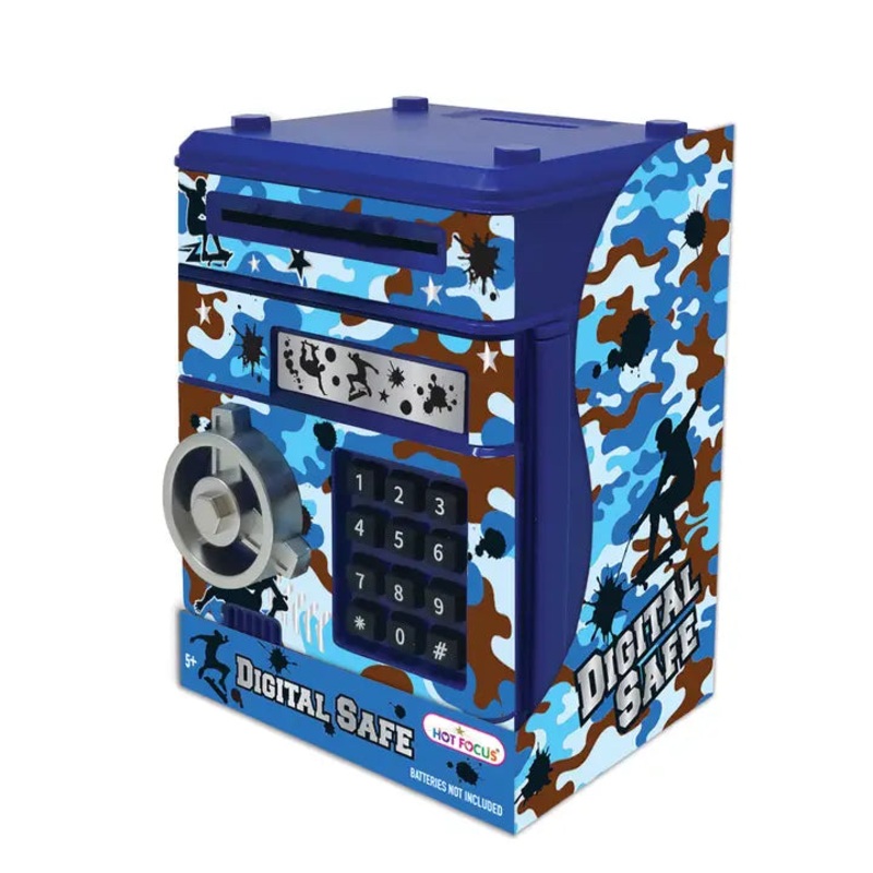 Hot Focus Blue Camo Digital Safe