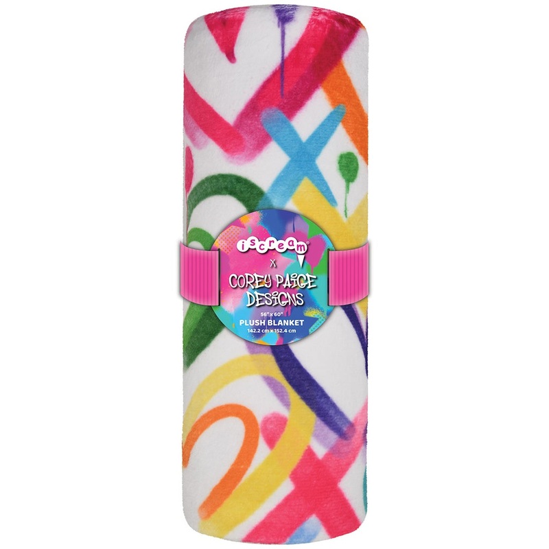 iScream Corey Paige Hearts Plush Blanket