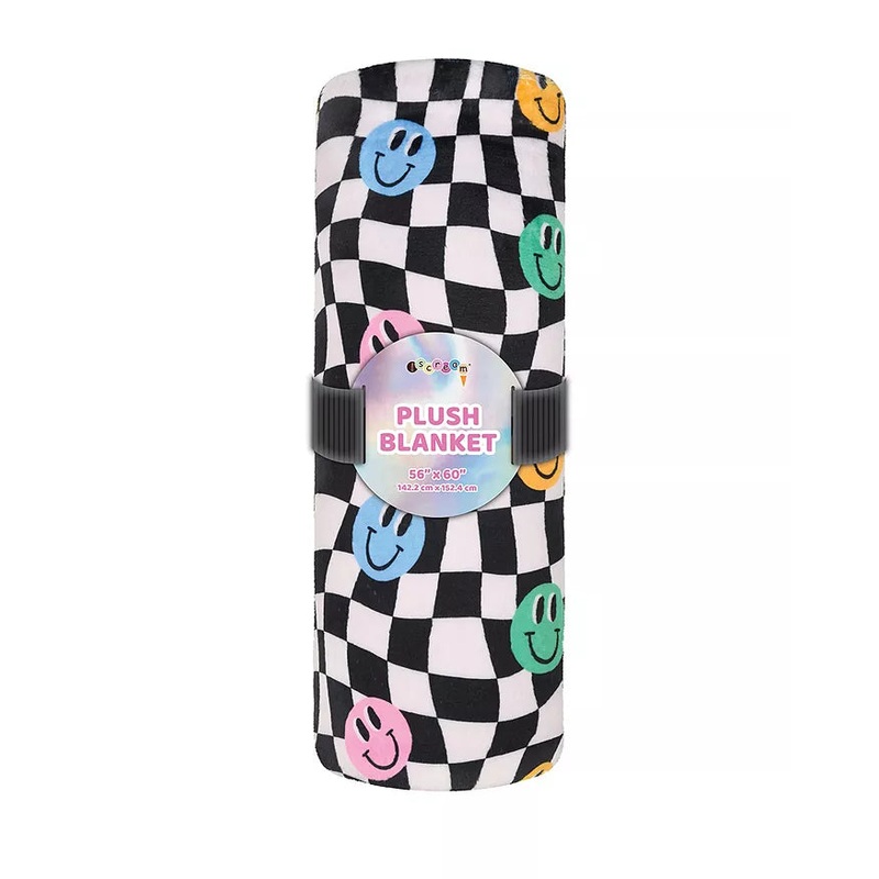 iScream Good Times Checkered Plush Blanket