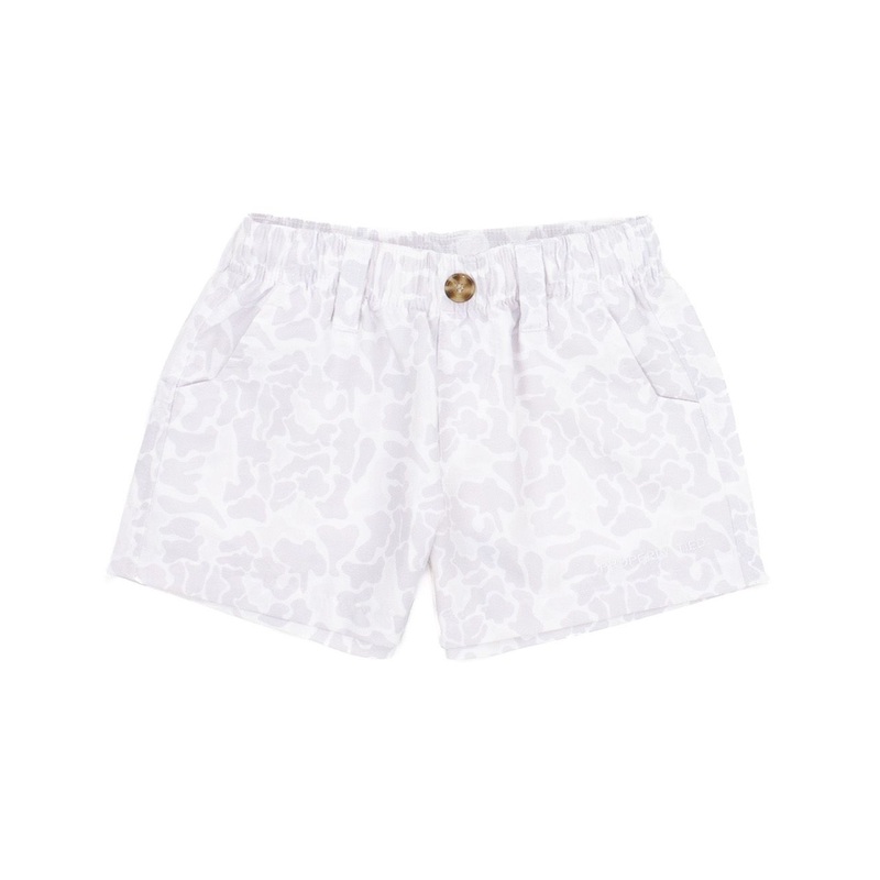 Properly Tied Mallard Snow Camo Shorts