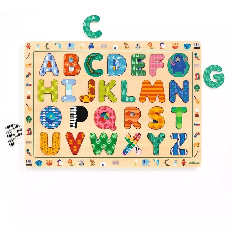 ABC International Wooden Puzzle
