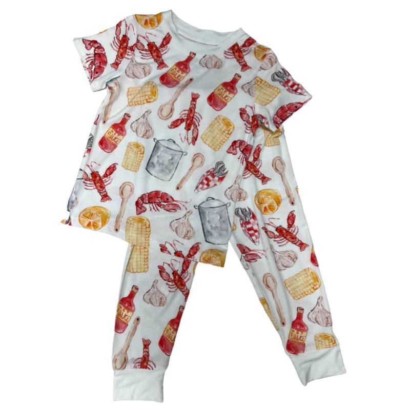 Belle Cher Crawfish Boil Bamboo 2Pc Pajamas