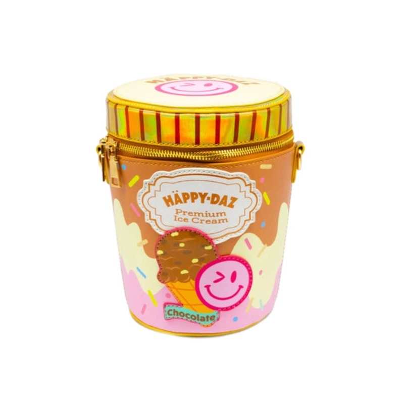 Bewaltz Happy Daz Ice Cream Tub Handbag - Chocolate