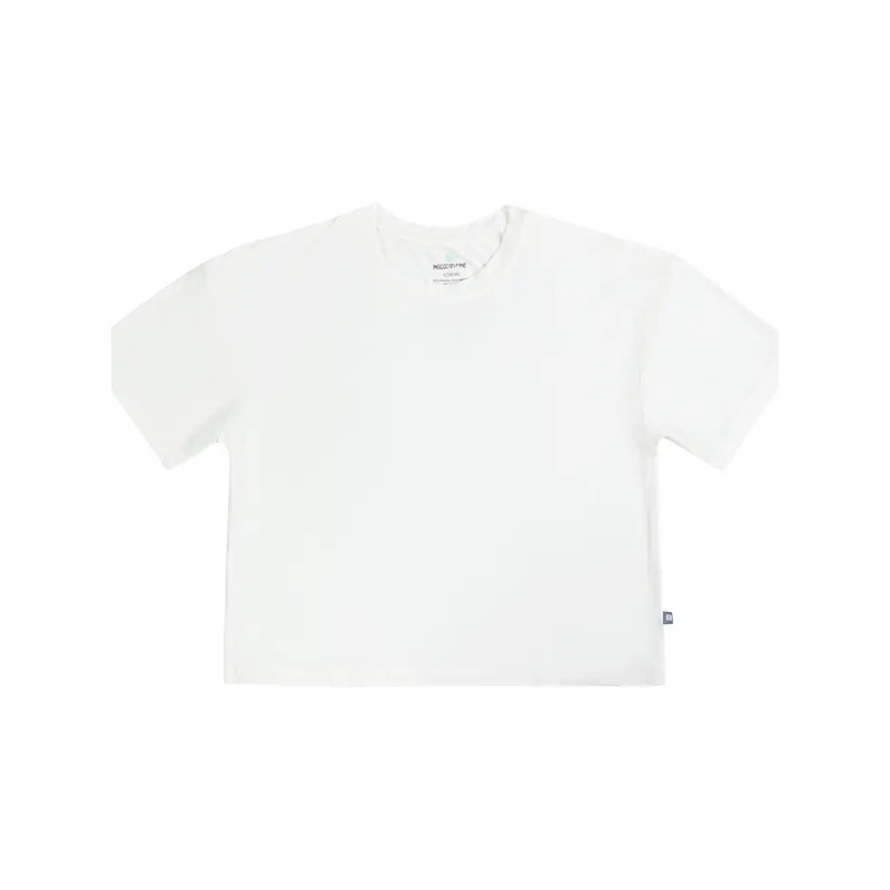 Macaron + Me Boxy Knit Tee - White