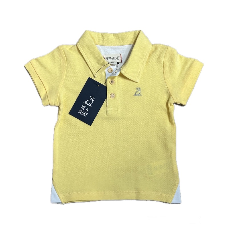Me and Henry Lemon Yellow Pique Polo